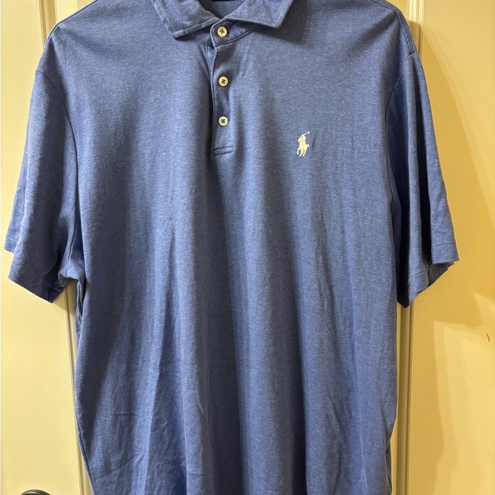 Polo by Ralph Lauren Men's Blue Polo Shirt